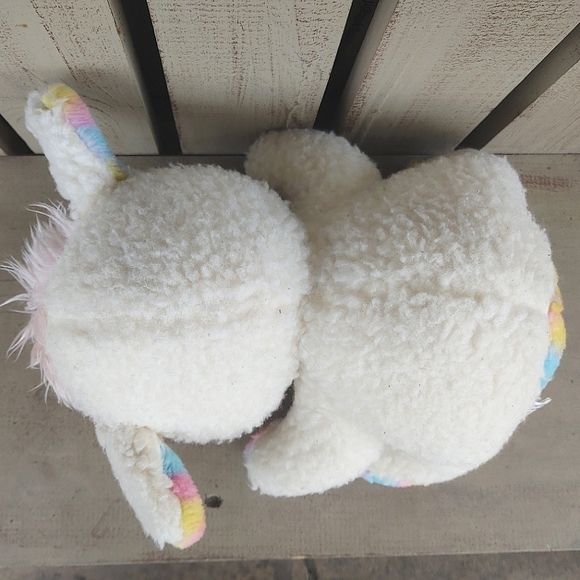 House Of Lloyd Wool Plush Lamb Pastel Checkered Stuffed Animal Sheep Vtg Easter - Picture 10 of 16